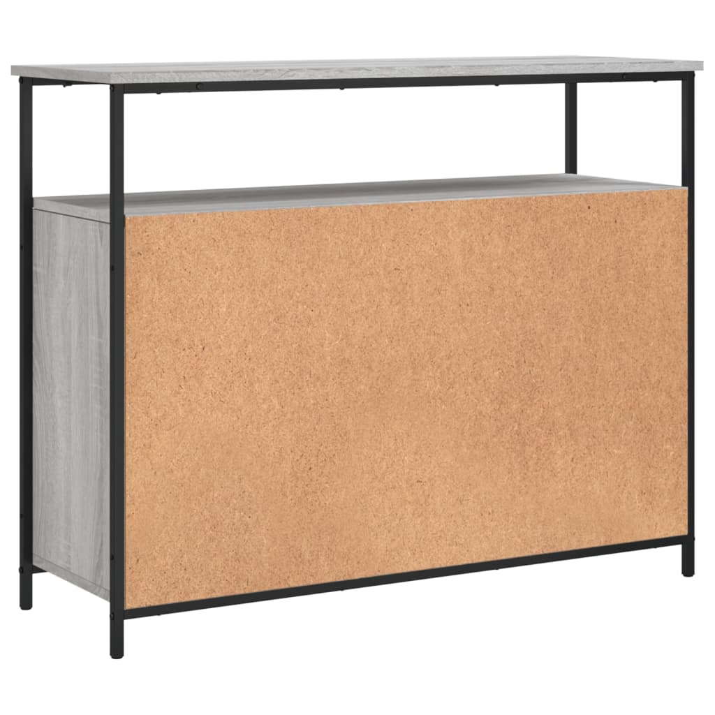 skænk 100x35x80 cm konstrueret træ grå sonoma-eg