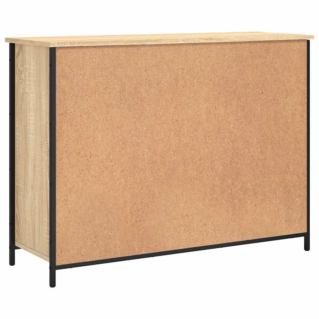 skænk 100x35x75 cm konstrueret træ sonoma-eg