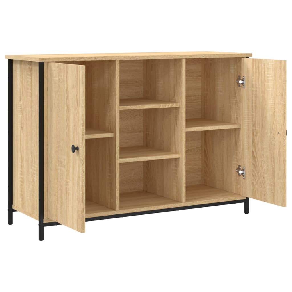 skænk 100x35x70 cm konstrueret træ sonoma-eg