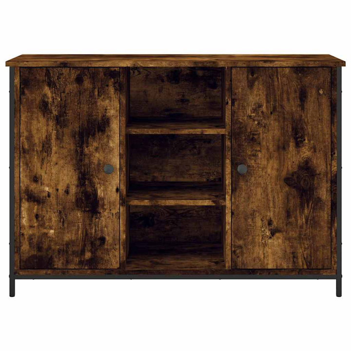 skænk 100x35x70 cm konstrueret træ røget egetræsfarve