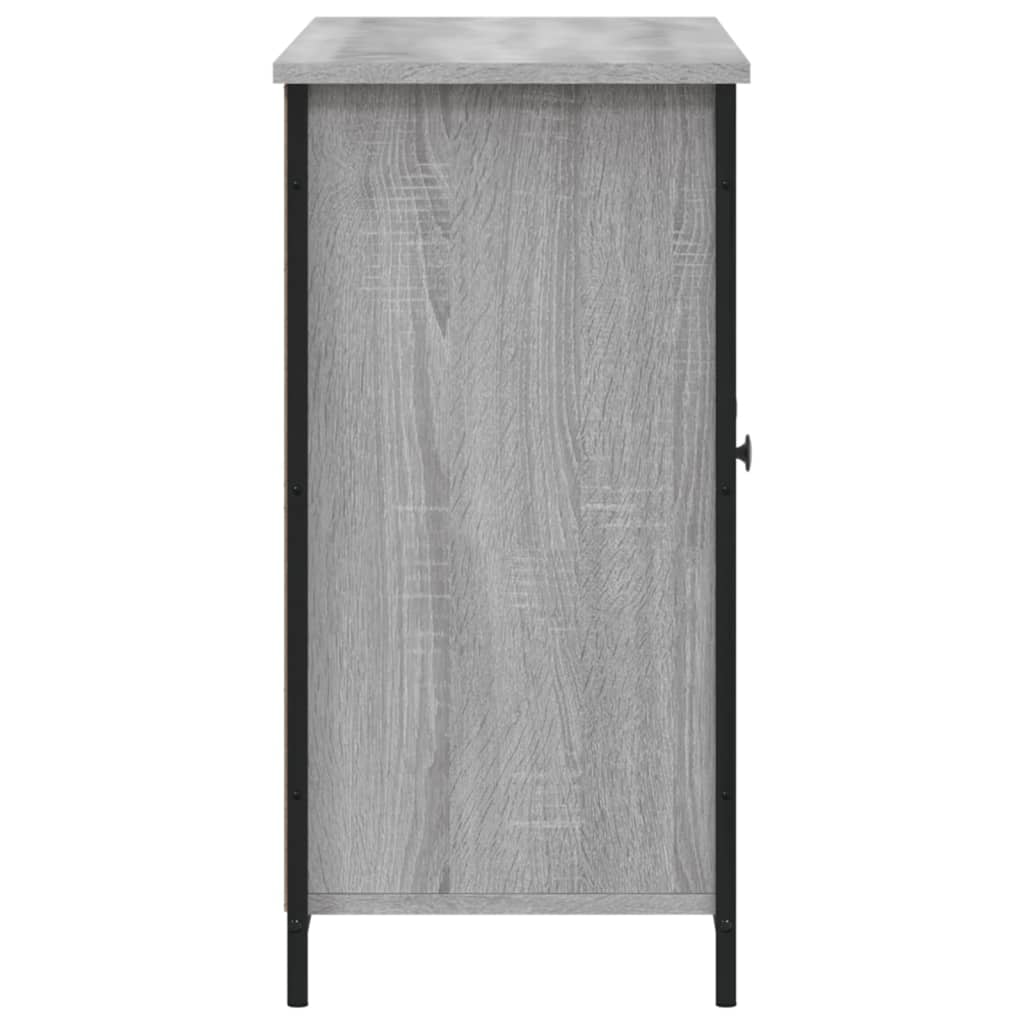 skænk 100x35x70 cm konstrueret træ grå sonoma-eg