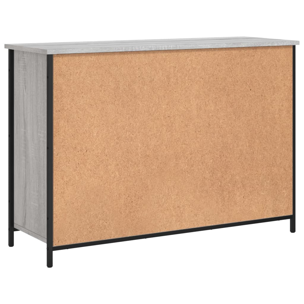 skænk 100x35x70 cm konstrueret træ grå sonoma-eg