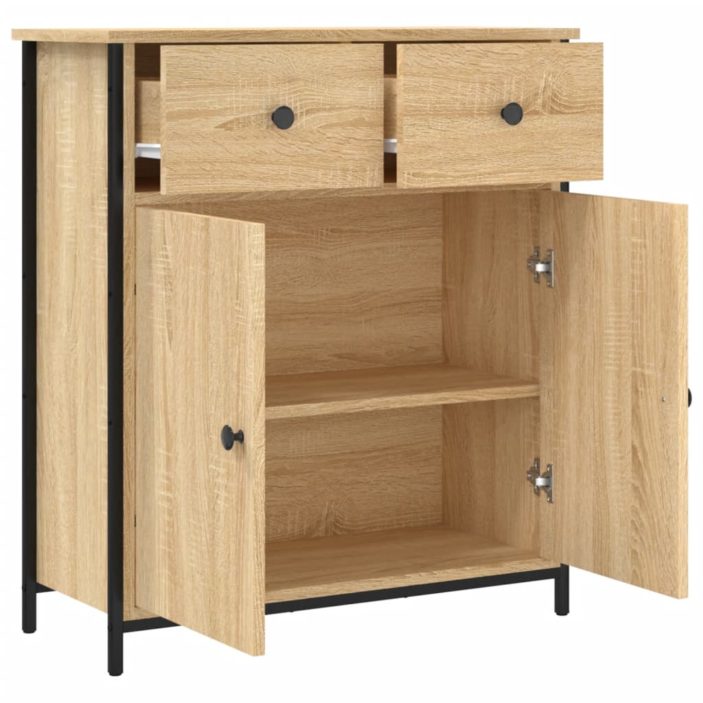 skænk 70x30x80 cm konstrueret træ sonoma-eg