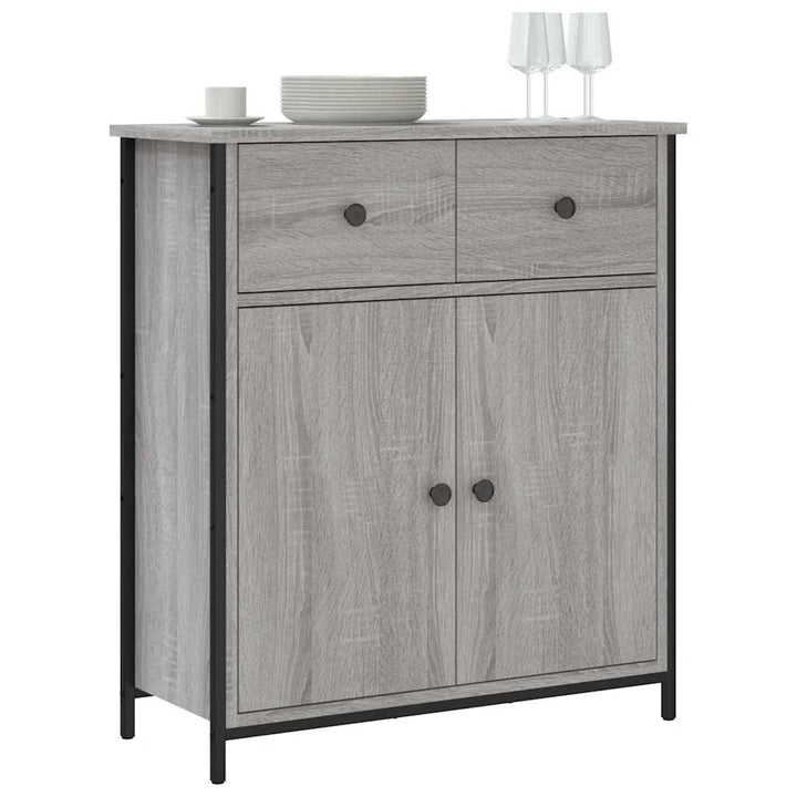 skænk 70x30x80 cm konstrueret træ grå sonoma-eg