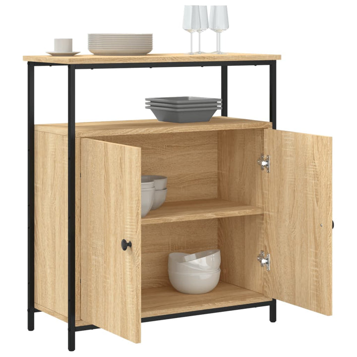 skænk Sonoma eg 70x30x80 cm konstrueret træ