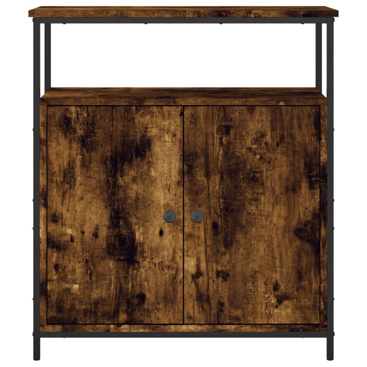 skænk 70x30x80 cm konstrueret træ røget egetræsfarve