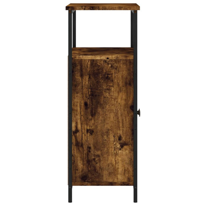 skænk 70x30x80 cm konstrueret træ røget egetræsfarve