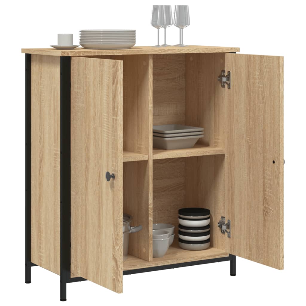 skænk 70x30x80 cm konstrueret træ sonoma-eg