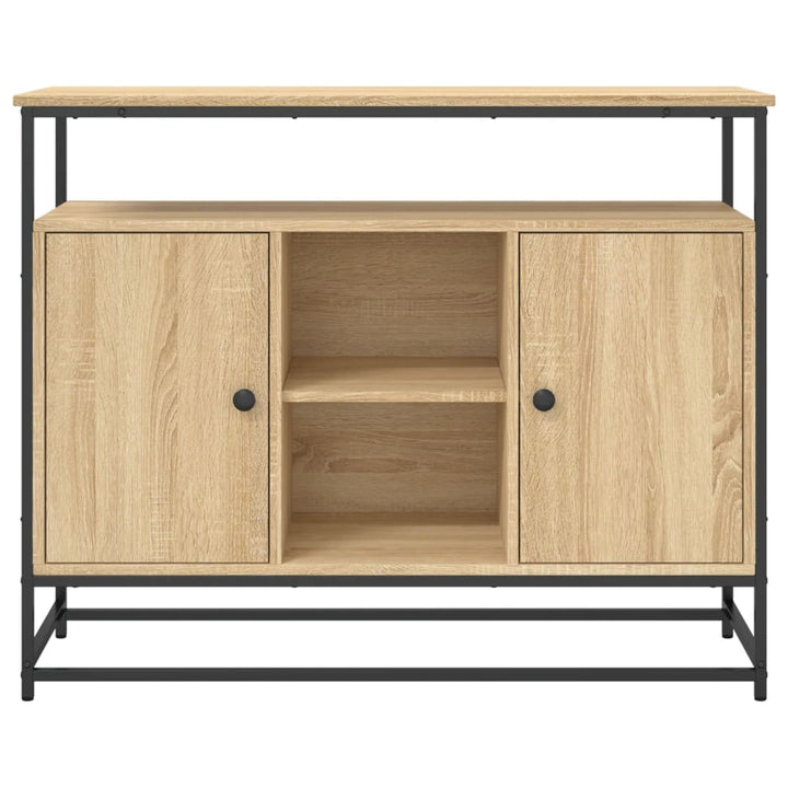 skænk 100x35x80 cm konstrueret træ sonoma-eg