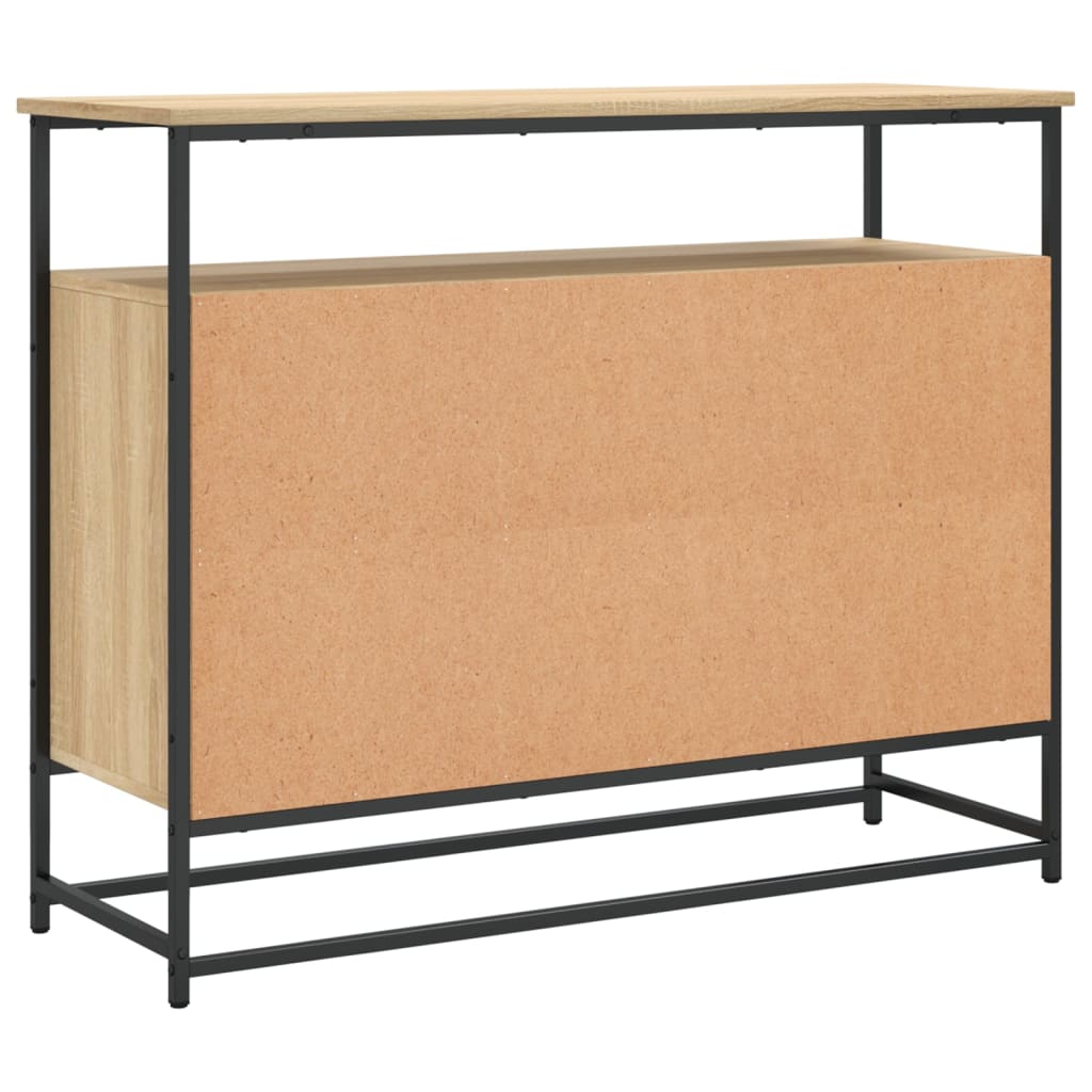 skænk 100x35x80 cm konstrueret træ sonoma-eg