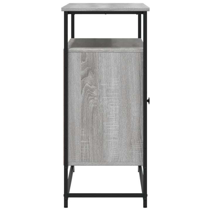 skænk 100x35x80 cm konstrueret træ grå sonoma-eg