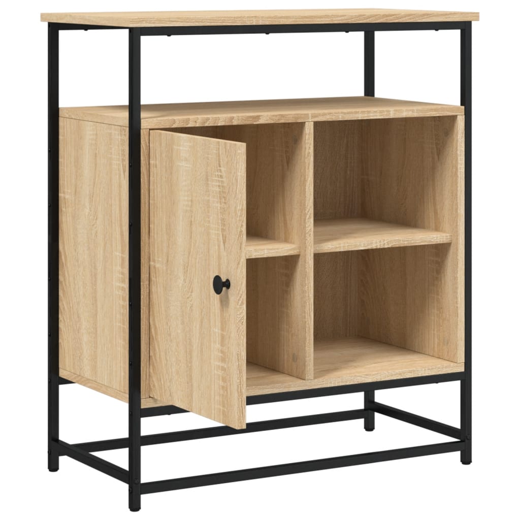 skænk Sonoma eg 69x35x80 cm konstrueret træ