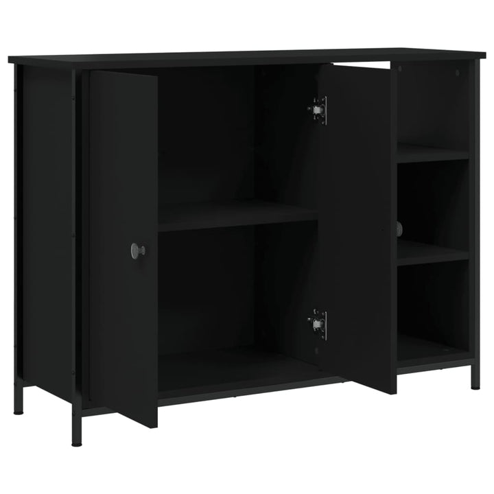 skænk 100x33x75 cm konstrueret træ sort