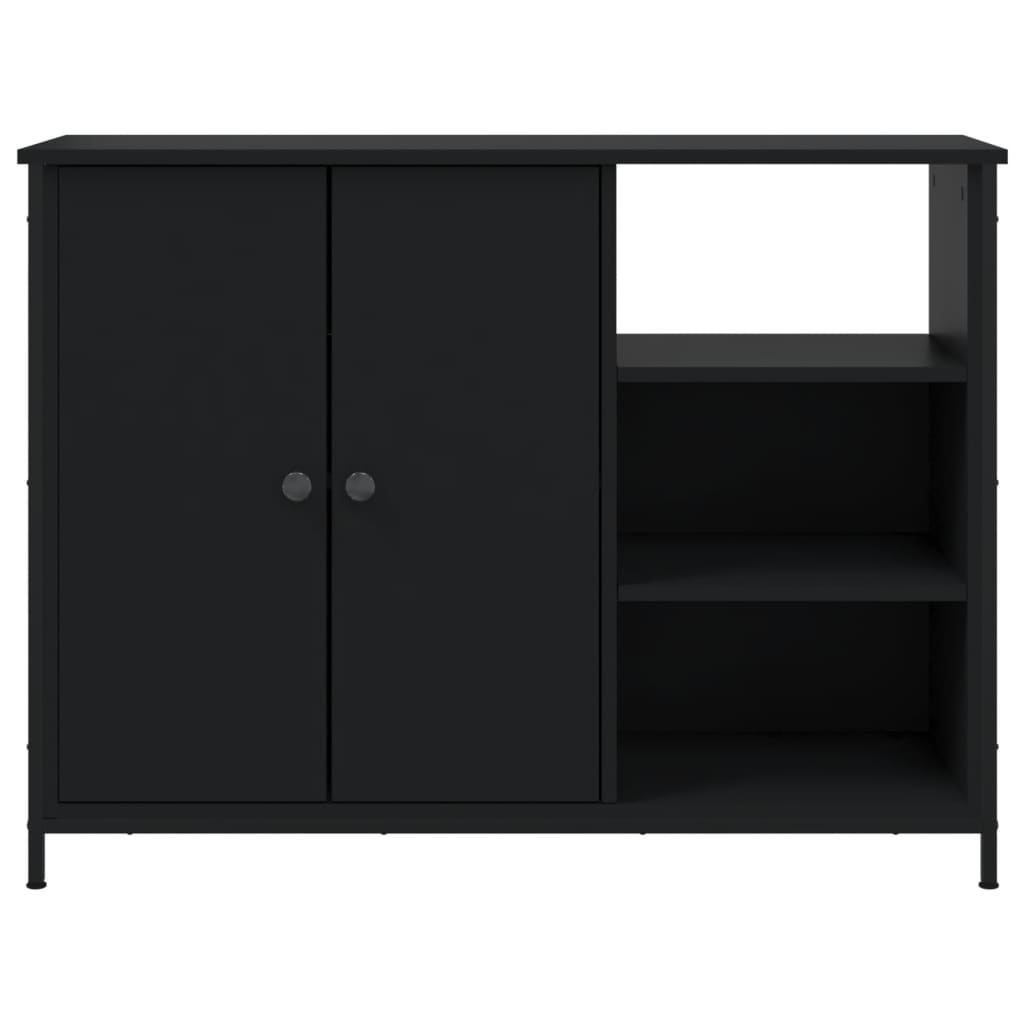 skænk 100x33x75 cm konstrueret træ sort