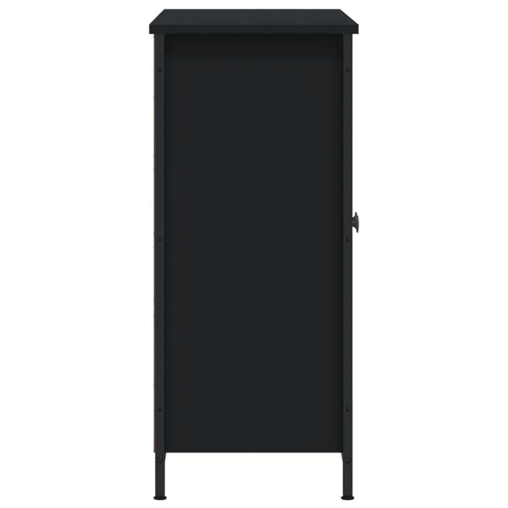 skænk 100x33x75 cm konstrueret træ sort