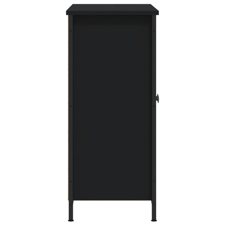 skænk 100x33x75 cm konstrueret træ sort