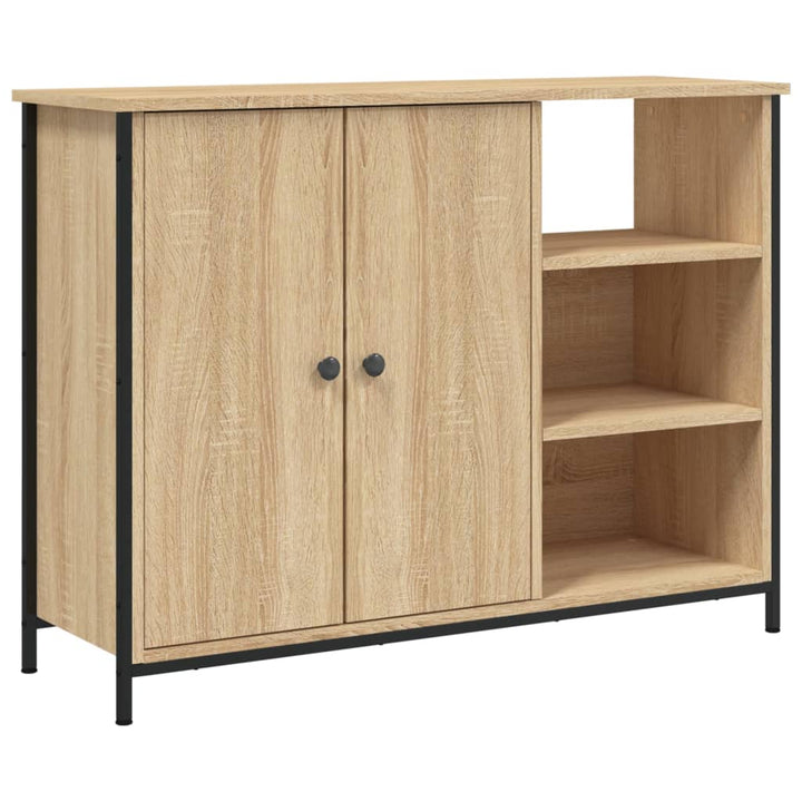 skænk 100x33x75 cm konstrueret træ sonoma-eg