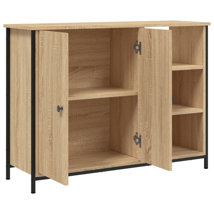 skænk 100x33x75 cm konstrueret træ sonoma-eg