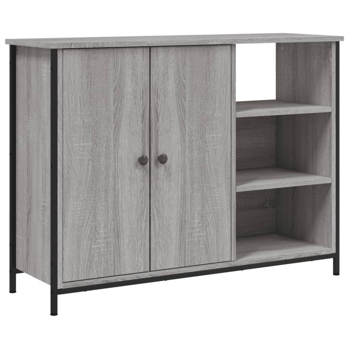 skænk 100x33x75 cm konstrueret træ grå sonoma-eg