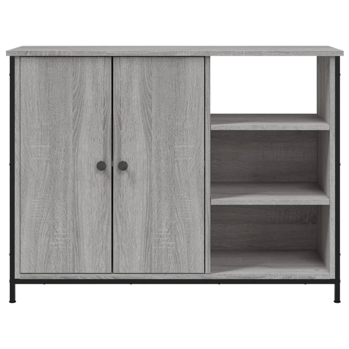skænk 100x33x75 cm konstrueret træ grå sonoma-eg