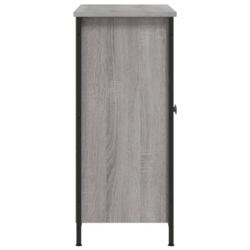 skænk 100x33x75 cm konstrueret træ grå sonoma-eg