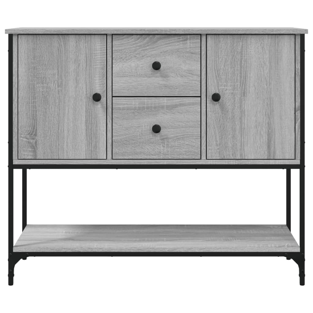 skænk 100x36x85 cm konstrueret træ grå sonoma-eg