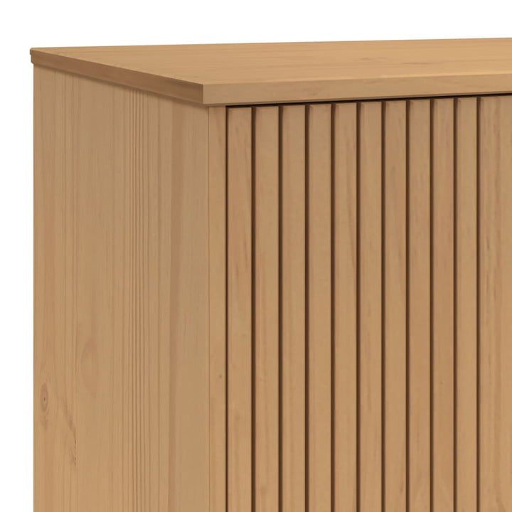 klædeskab OLDEN 76,5x53x172 cm massivt fyrretræ brun