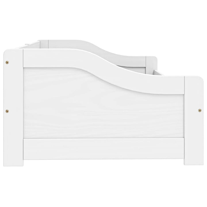 daybed med to skuffer IRUN hvid 90x200 cm massivt fyrretræ