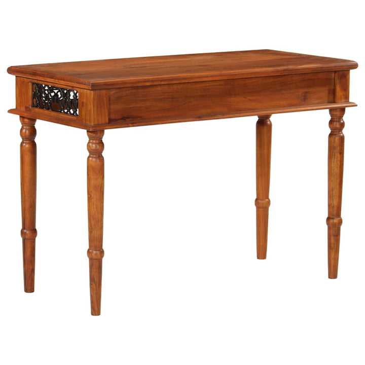 skrivebord med skuffe 110x50x76 cm massivt akacietræ