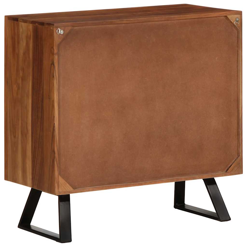 skuffeskab honningbrun 70x35x70 cm massivt træ akacie