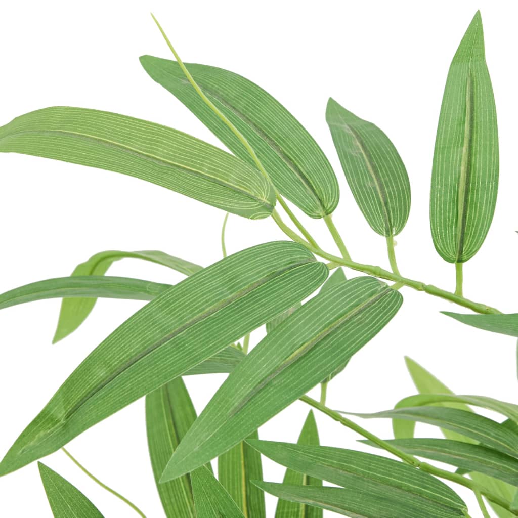 kunstigt bambustræ 384 blade 120 cm grøn