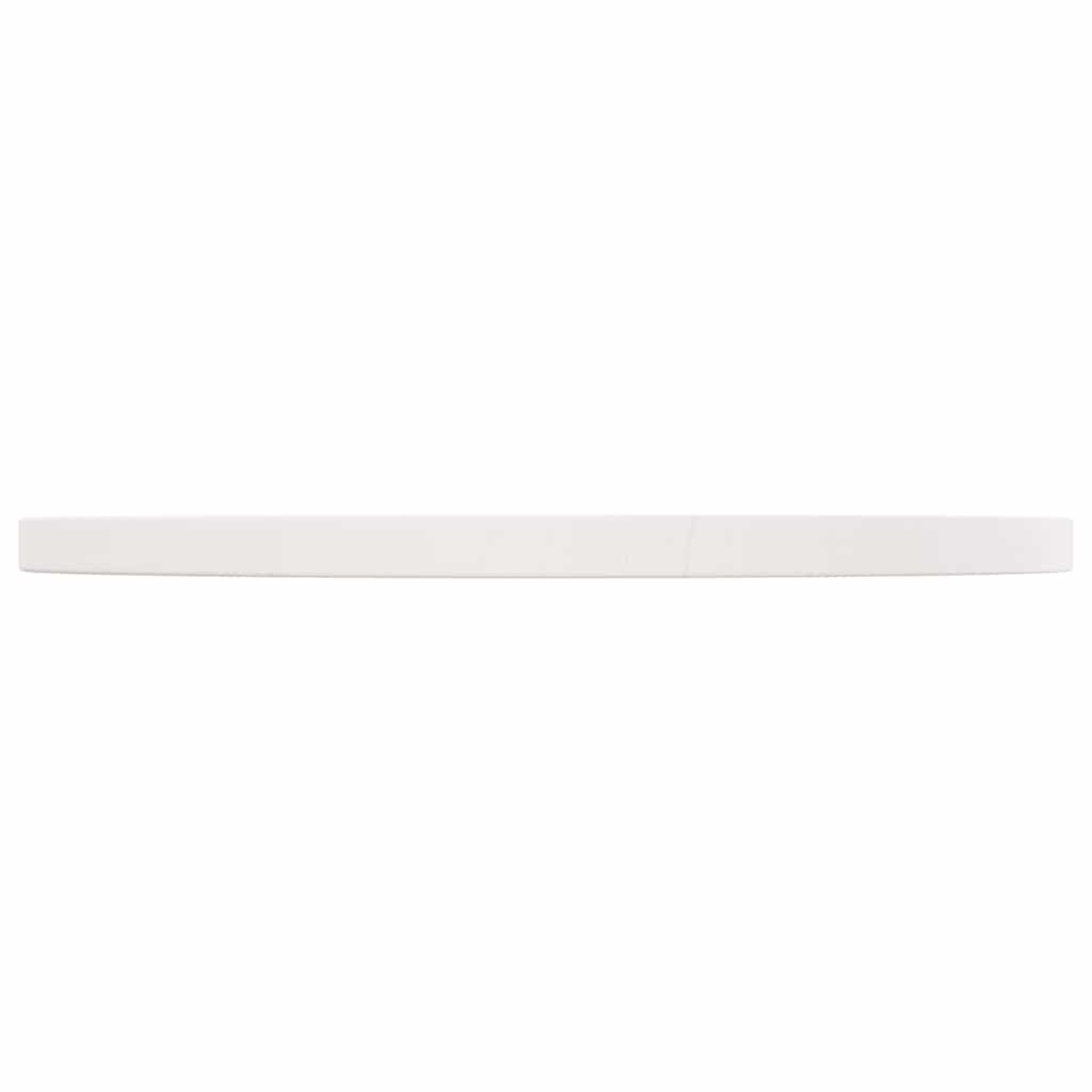bordplade Ø50x3 cm rund massivt fyrretræ hvid