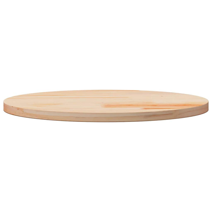 bordplade Ø60x3 cm rund massivt fyrretræ