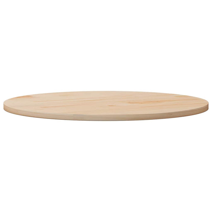 bordplade Ø90x3 cm rund massivt fyrretræ