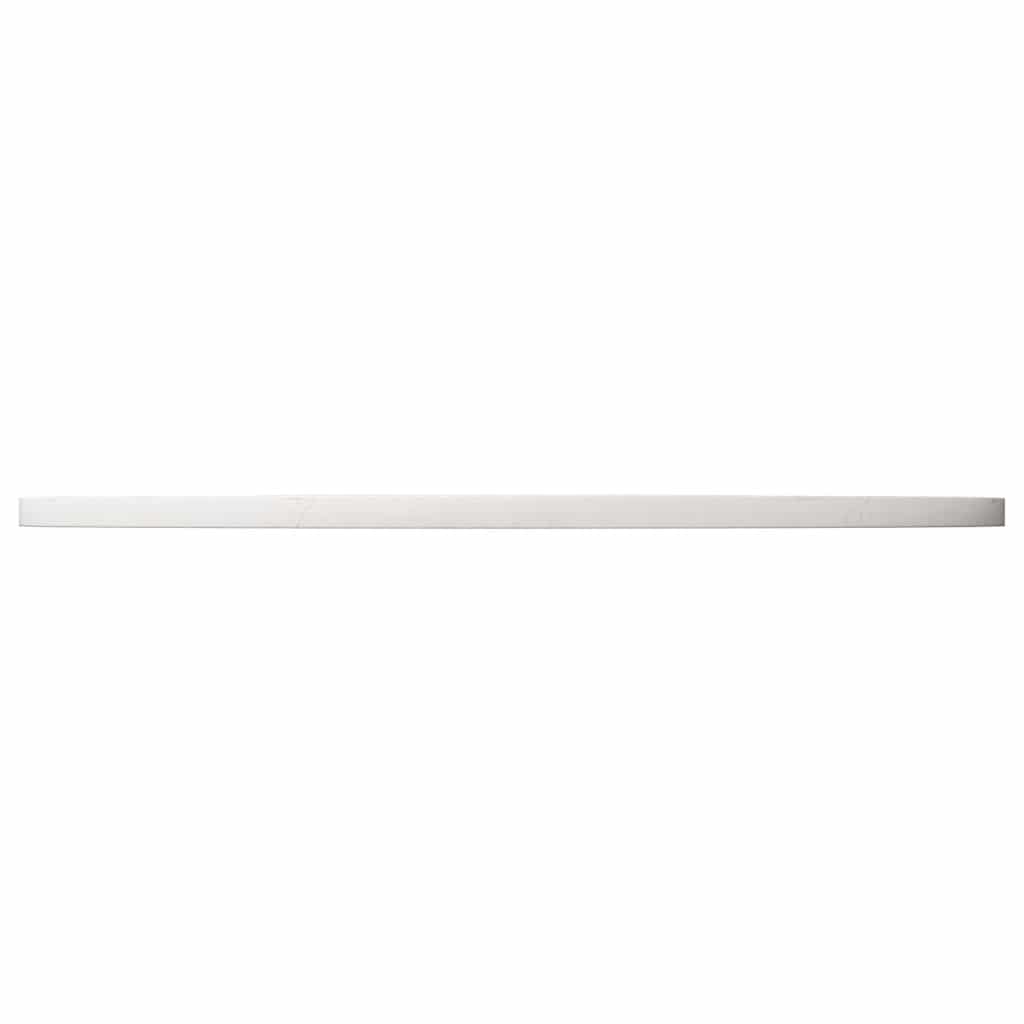 bordplade Ø90x3 cm rund massivt fyrretræ hvid