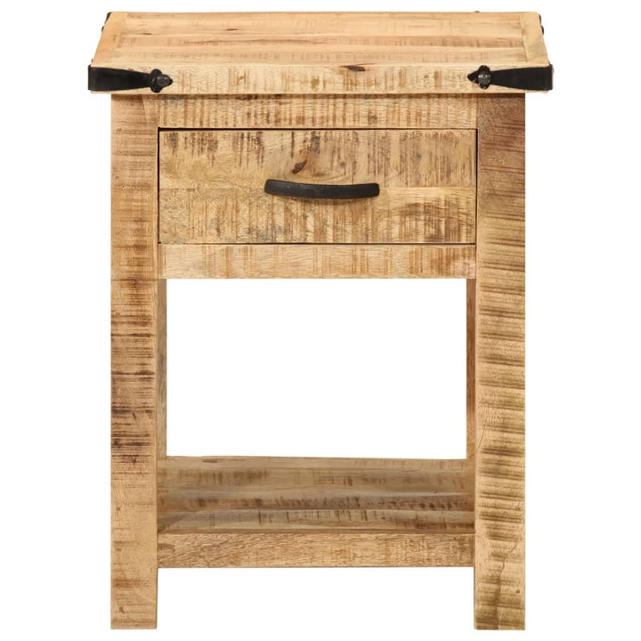 sengebord 40x40x50 cm massivt mangotræ