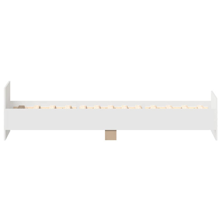 sengeramme 90x200 cm konstrueret træ hvid