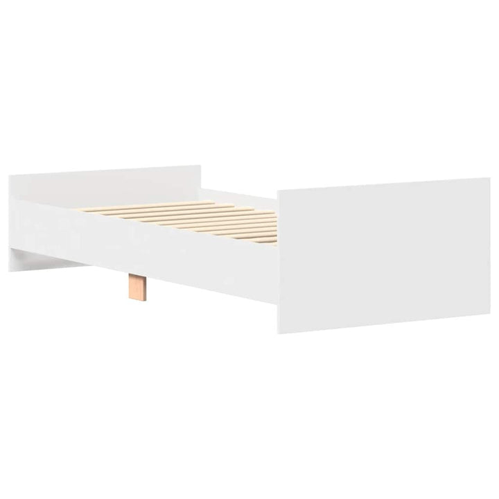sengeramme 90x200 cm konstrueret træ hvid