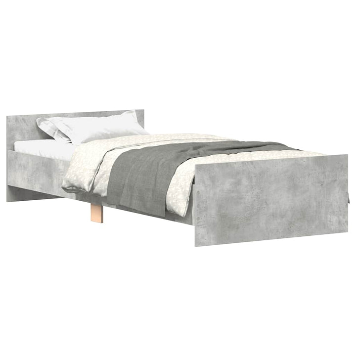 sengeramme 90x200 cm konstrueret træ betongrå