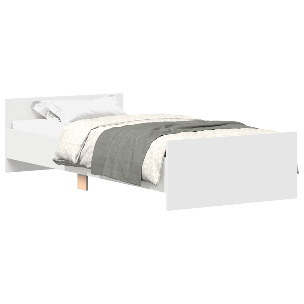 sengeramme 100x200 cm konstrueret træ hvid