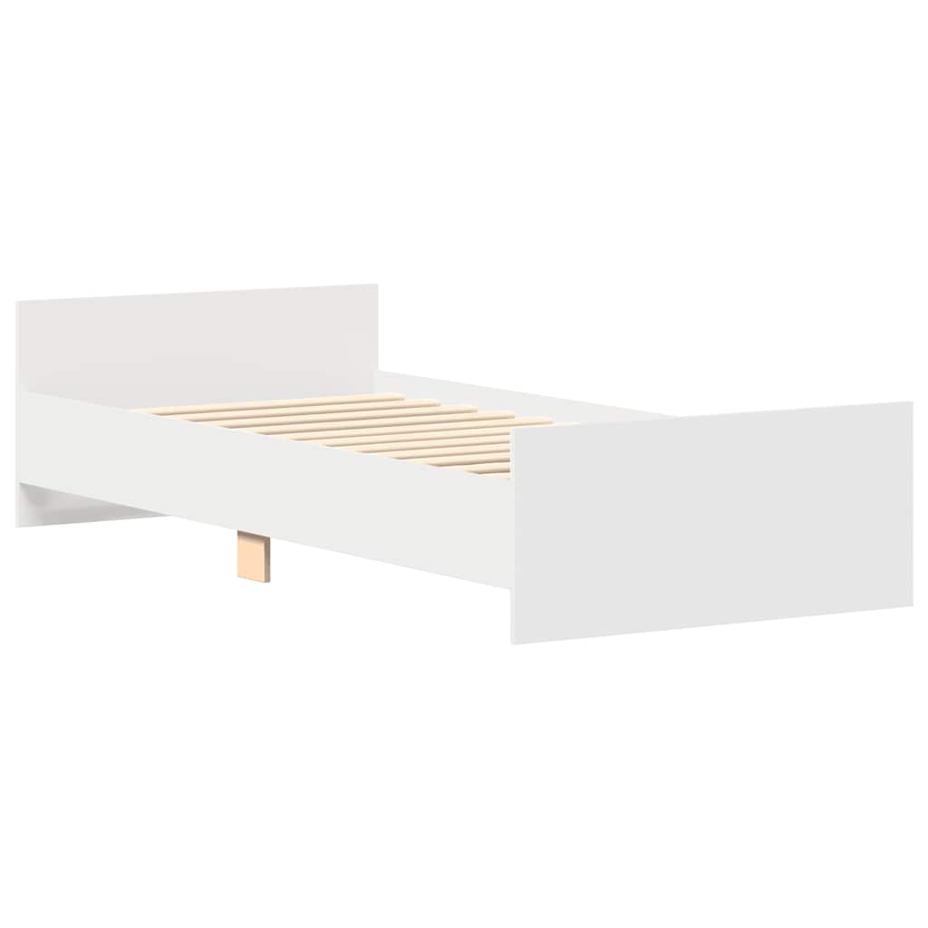 sengeramme 100x200 cm konstrueret træ hvid