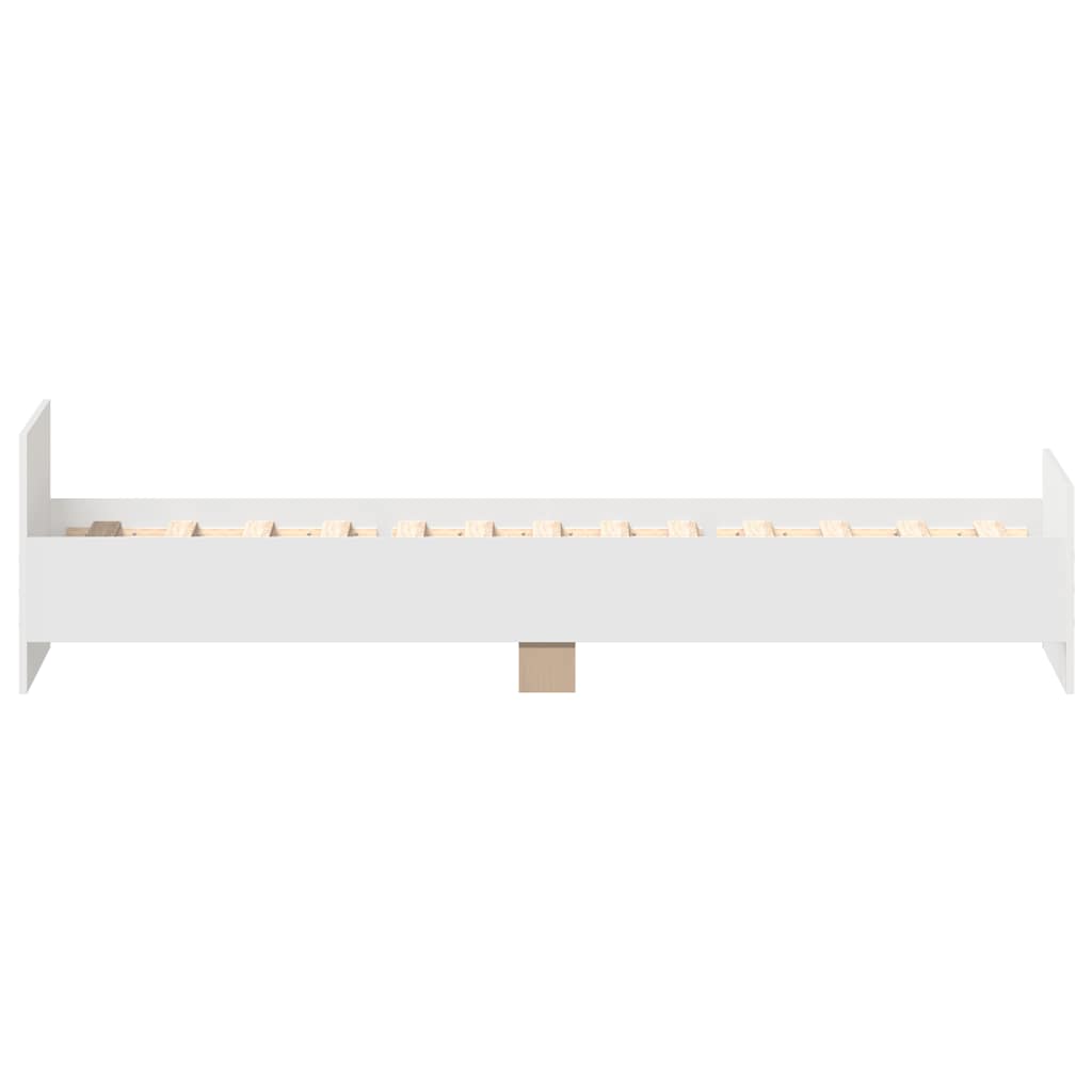 sengeramme 100x200 cm konstrueret træ hvid