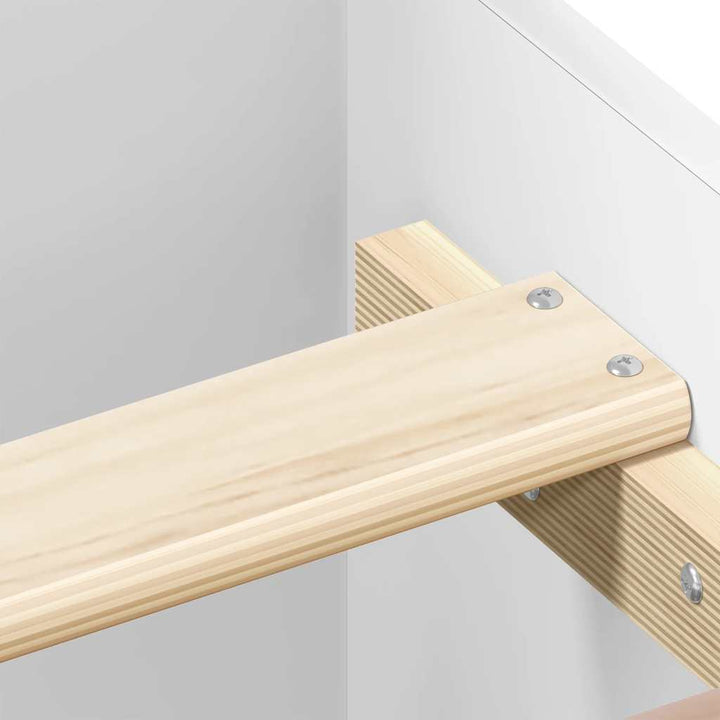 sengeramme 100x200 cm konstrueret træ hvid