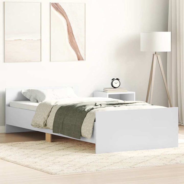 sengeramme 100x200 cm konstrueret træ hvid