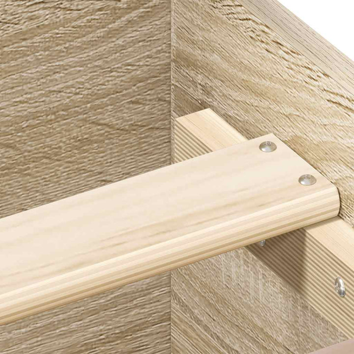 sengeramme 100x200 cm uden madras konstrueret træ sonoma-eg
