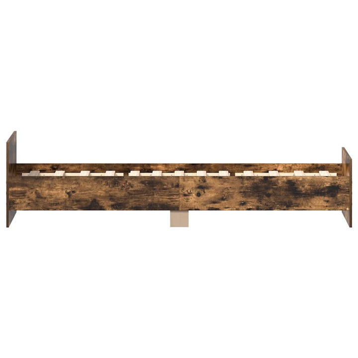 sengeramme 100x200 cm uden madras konstrueret træ røget eg