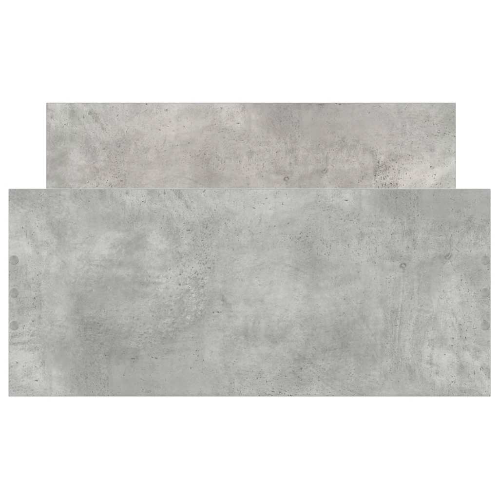 sengeramme 90x190 cm konstrueret træ betongrå