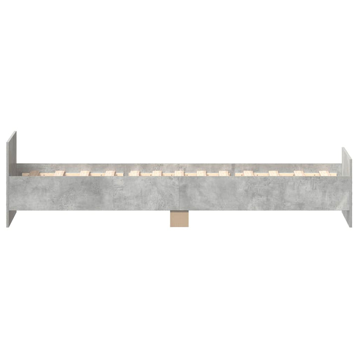 sengeramme 90x190 cm konstrueret træ betongrå
