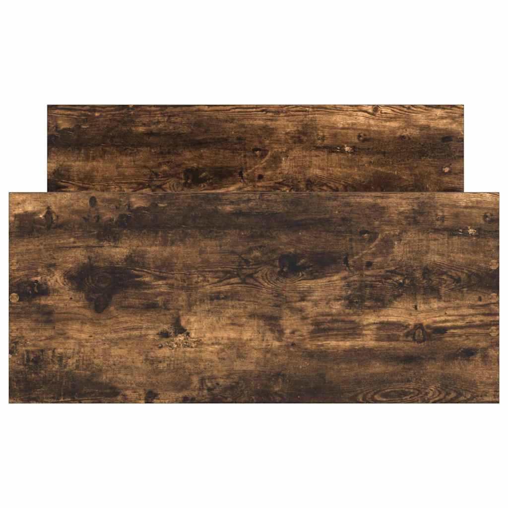 sengeramme 90x190 cm uden madras konstrueret træ røget eg