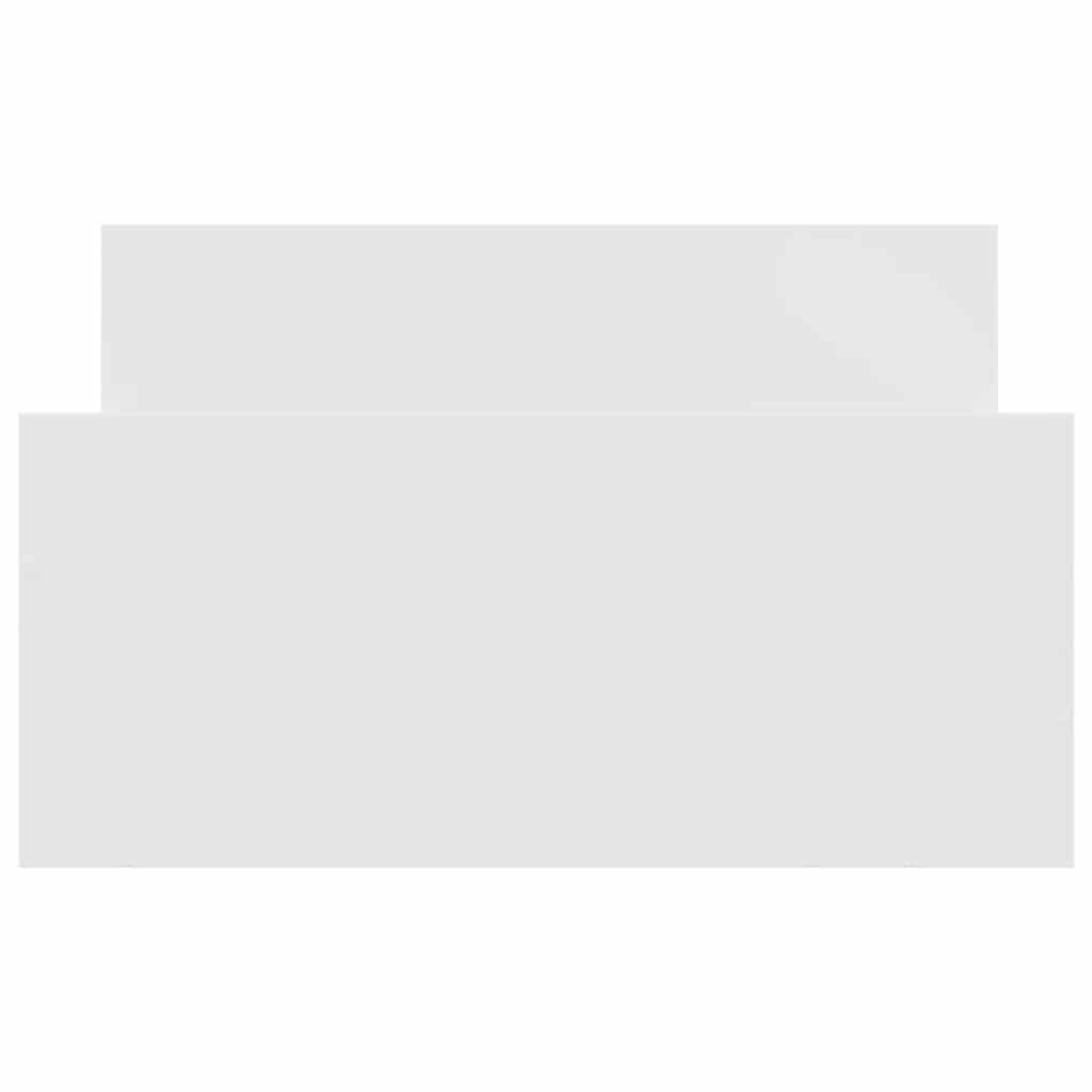 sengeramme 75x190 cm konstrueret træ hvid